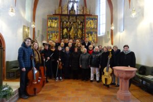 Gottesdienstchor „AnKlang“ vocal und "AnKlang" instrumental. Foto: Heinrich Bayer