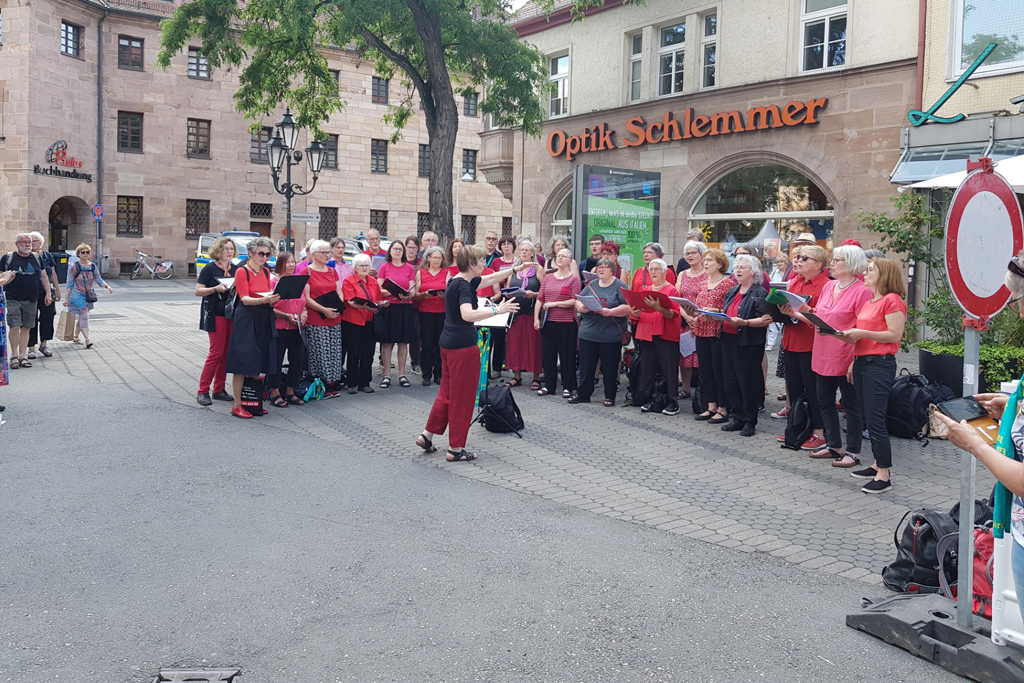 Projektchor des Dekanates Ansbach nahm am Evangelischen Kirchentag in Nürnberg teil