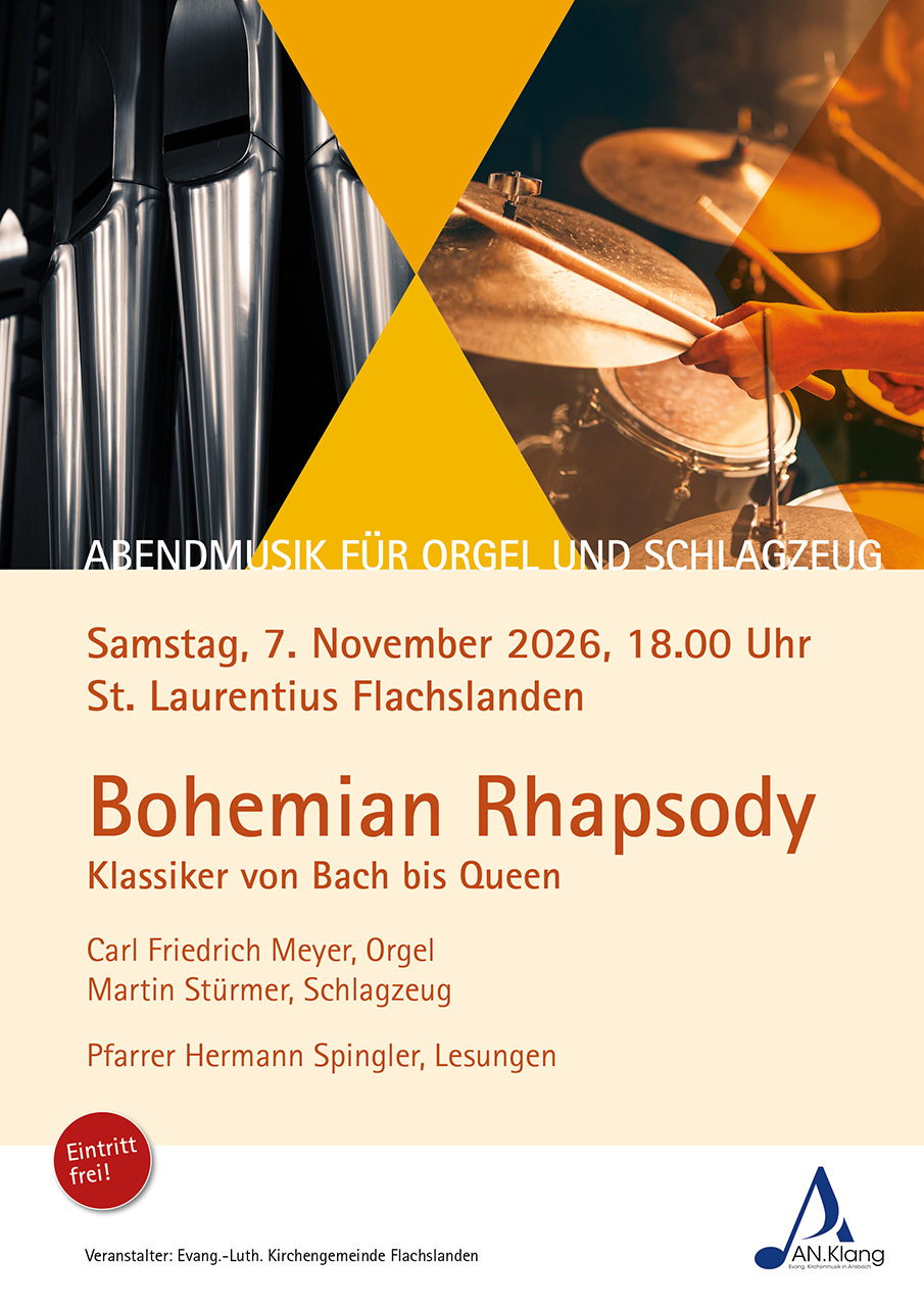 „Bohemian Rhapsody“ in St. Laurentius: Abendmusik für Orgel und Schlagzeug