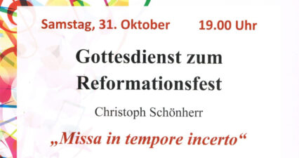 Reformationsfest 31.10.2026
