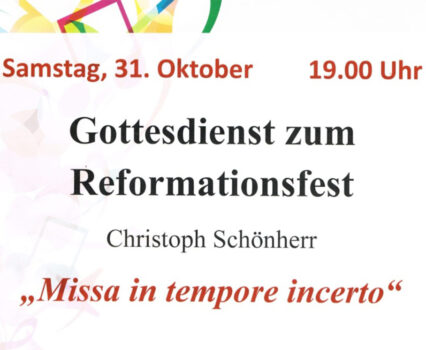 Reformationsfest in St. Johannis: Gottesdienst mit Schönherrs „Missa in tempore incerto“
